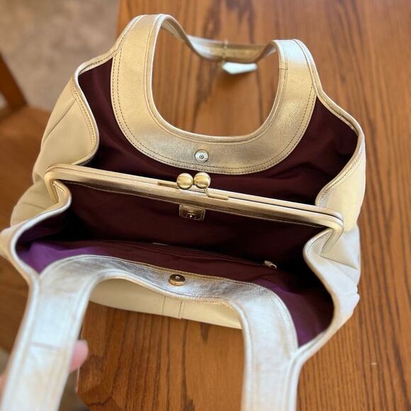 Coach- ERGO CREAM Leather handbag/tote/shoulder bag - Picture 2 of 12